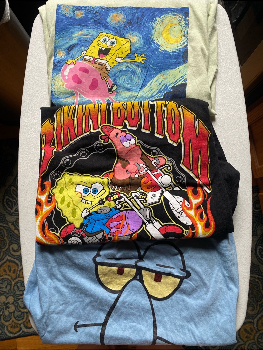 NWOT SpongeBob Graphic Tee Bundle - Three Cartoon Shirts